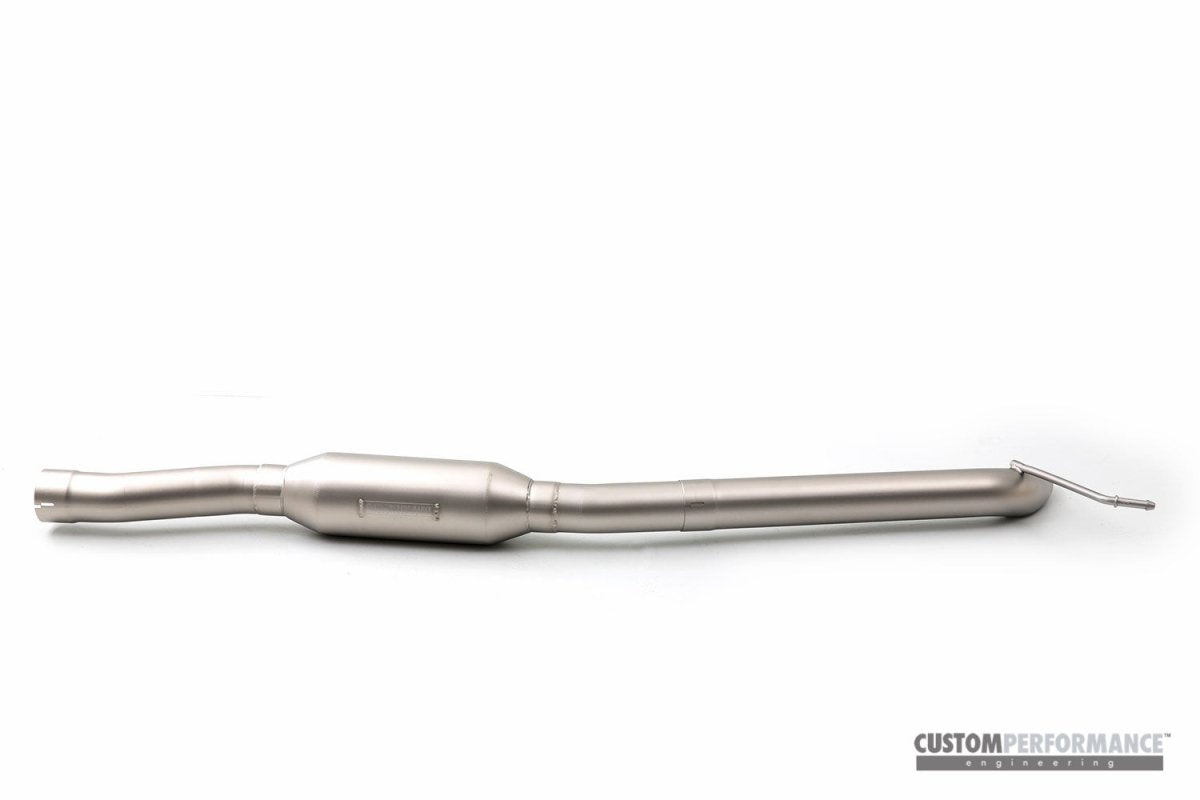 CP - E Austenite™ Ford Mustang EcoBoost Race Exhaust Single Exit System - JDMuscleExhaustFDAE00003T