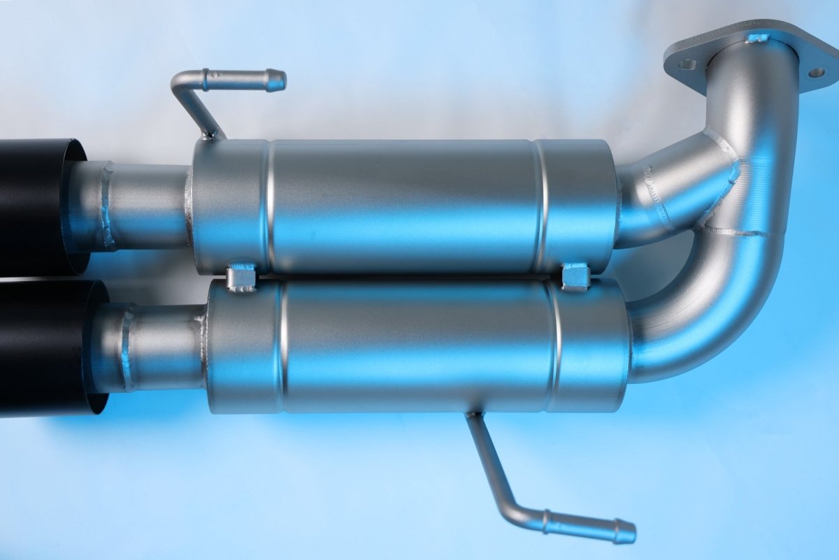 CP - E Austenite™ Subaru WRX Dual Muffler Axle Back Exhaust ('15 - '21) - JDMuscleExhaustSBAE00002BBlack