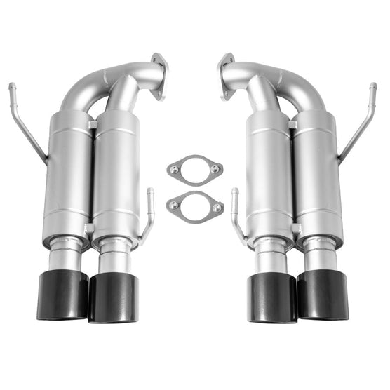 CP - E cp - e 15 - 18 STI / 15 - 21 WRX Austenite Dual Muffler Axle Back Exhaust w/ Black 4" Double Wall Tips | SBAE00002B - JDMuscleAxle Back ExhaustsCPESBAE00002B