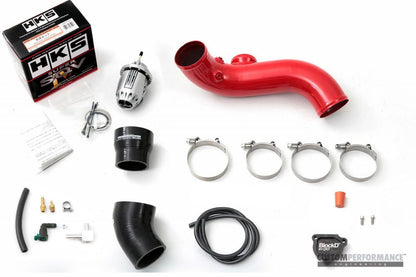 CP - E Exhale™ Ford Mustang EcoBoost BOV Attachment Kit (HKS or TiAL) - JDMuscleCharge PipesFDBH00002BSatin BlackHKS SSQV