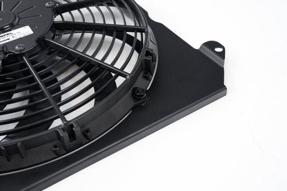 CSF [92-00 Civic] All-Aluminum Fan Shroud with 12-Inch SPAL Fan - Black Finish - JDMuscleRadiator Accessoriescsf2858FB