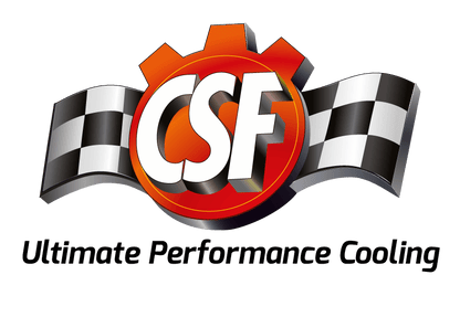 CSF 96 - 07 Mitsubishi Evo 4/5/6/7/8/9 Full - Slim Radiator w/12in Fan & Shroud/ - 16AN - Black - JDMuscleNon - Categorizedcsf7075B