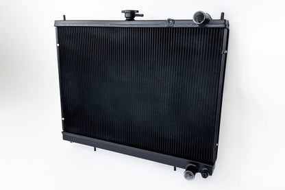 CSF [99-02 GT-R] 2-Row 42mm High-Performance All-Aluminum Radiator - Satin Black - JDMuscleRadiatorscsf7231B