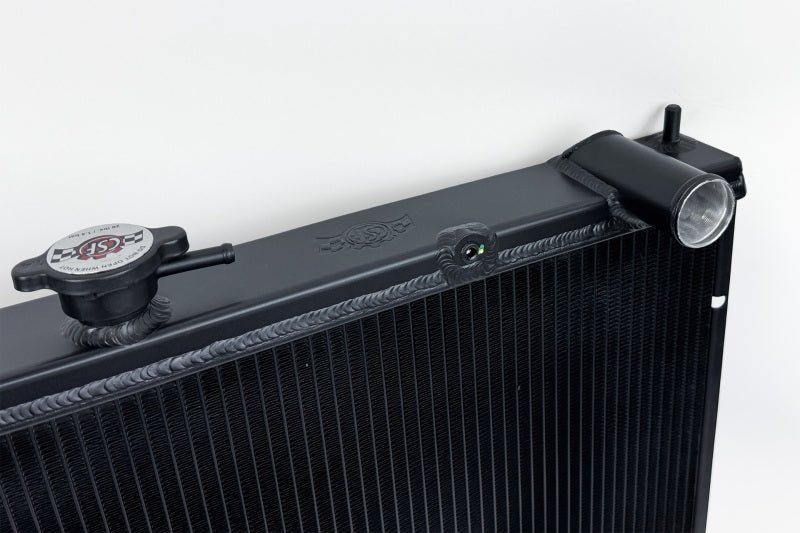 CSF [99-02 GT-R] 2-Row 42mm High-Performance All-Aluminum Radiator - Satin Black - JDMuscleRadiatorscsf7231B