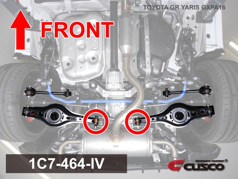 Cusco 2020+ GR Yaris PIllowball Bushing Set of 2, Rear Suspension Arm, Rear Side Bushes | 1C7 - 464 - IV - JDMuscleAftermarket Bushingscus1C7-464-IV