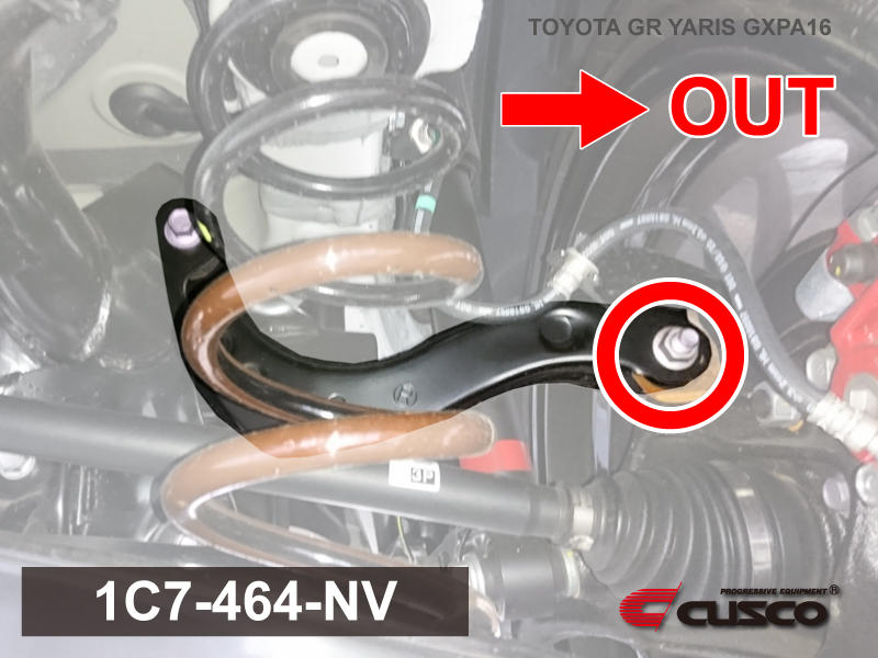 Cusco 2020+ GR Yaris Rear Upper Control Arm | Knuckle Side Pillowball Bushing Set | 1C7 464 NV - JDMuscleAftermarket Bushingscus1C7 464 NV