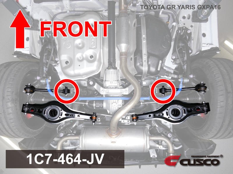 Cusco 2023+ GR Yaris Pillowball Bushing Set of 2, Rear Suspension Arm, Front Side Bushes | 1C7 - 464 - JV - JDMuscleAftermarket Bushingscus1C7-464-JV