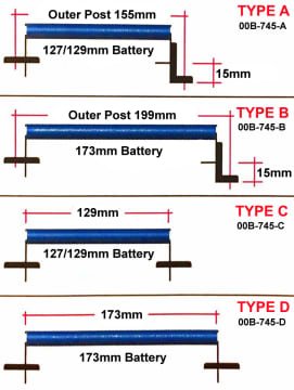Cusco Battery Tie Down Blue Type D Most Models | 00B-745-D