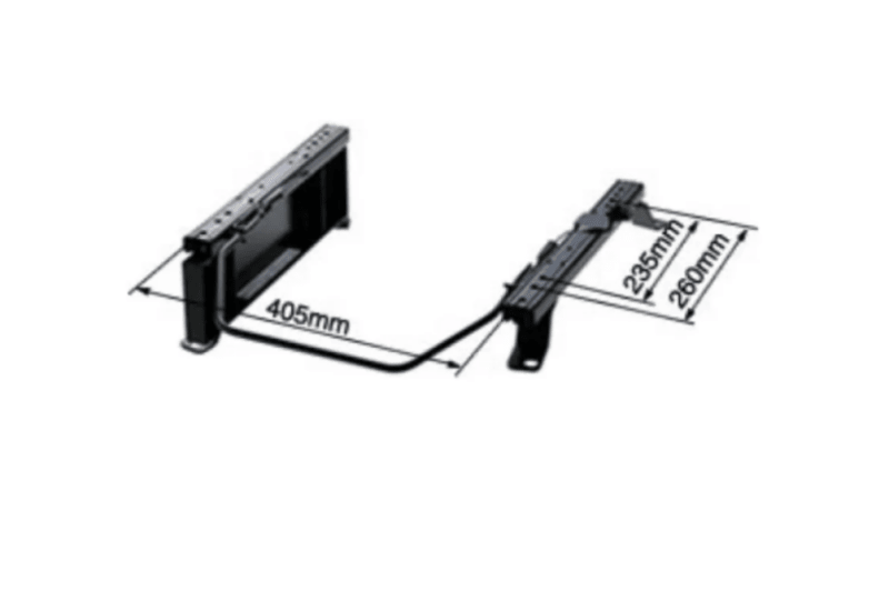 Cusco Bride [09-26 GT-R] RK-Type Right Seat Rail - Black - JDMuscleSeat MountingcusBRDS-N111RK