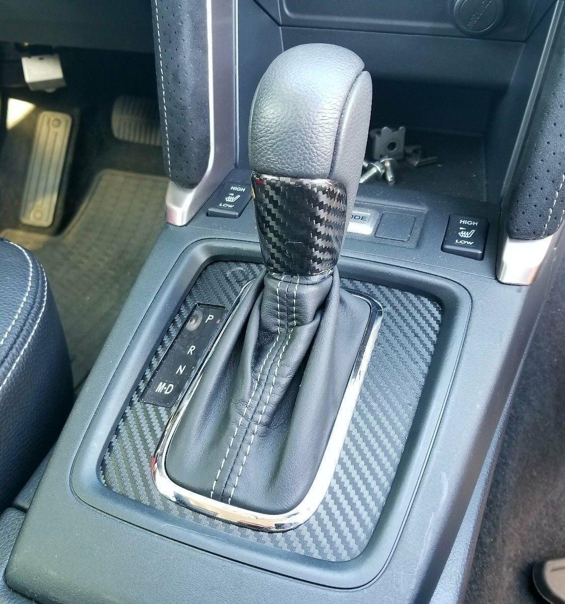 CVT Shifter Overlay (3D Carbon) - 2015 - 2021 Subaru WRX / 2014 - 2017 Forester / 2013 - 2017 Crosstrek XV - JDMuscleInterior15CVTLHD3DLHD (US / Canada)