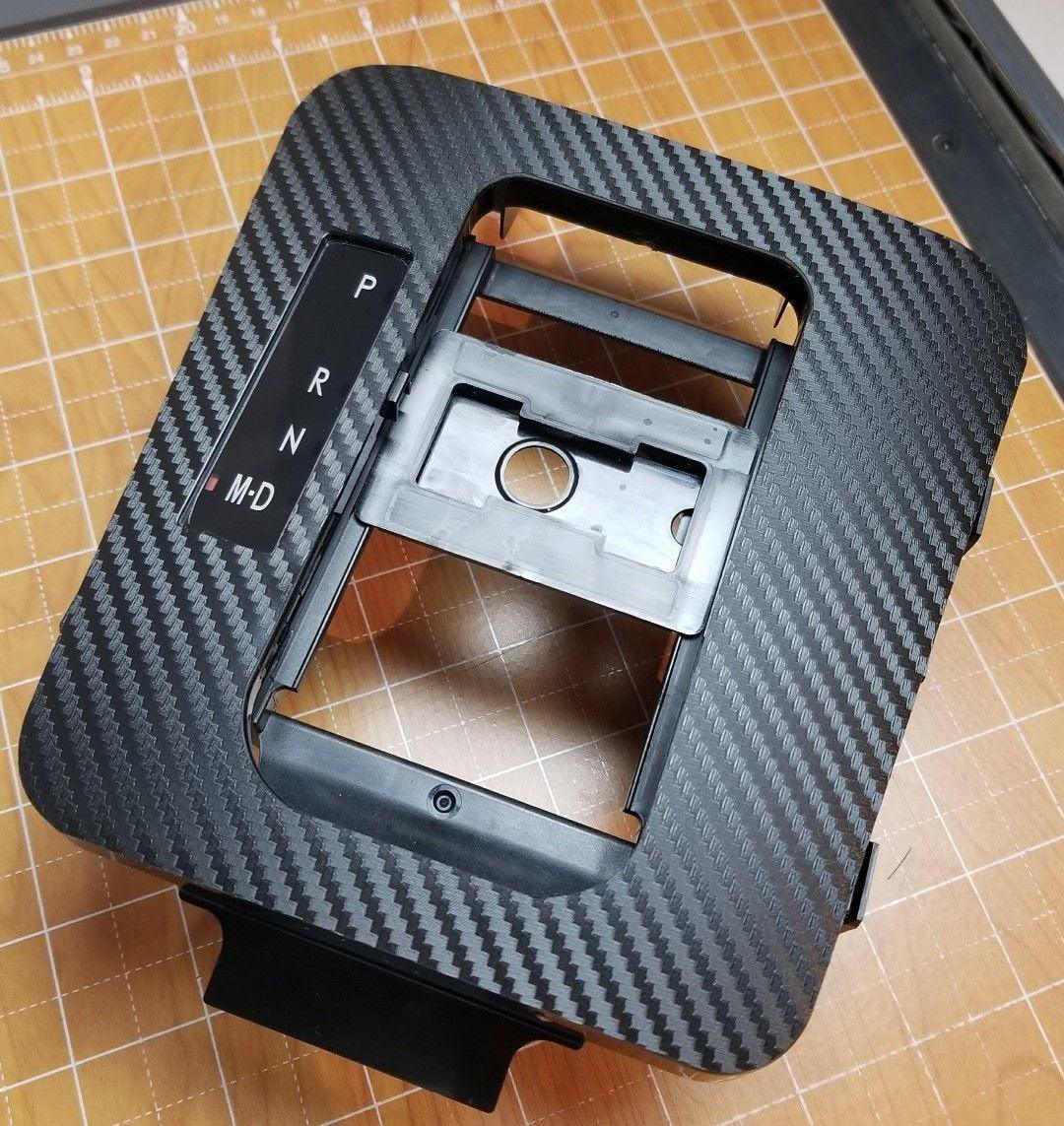 CVT Shifter Overlay (3D Carbon) - 2015 - 2021 Subaru WRX / 2014 - 2017 Forester / 2013 - 2017 Crosstrek XV - JDMuscleInterior15CVTLHD3DLHD (US / Canada)