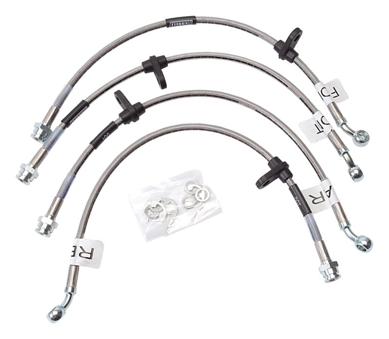 Russell Performance [99-00 Civic] Coupe Si Brake Line Kit - Stainless Steel Braided