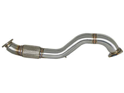 aFe Twisted Steel [17-21 Civic Type R] 3-Inch Mid-Pipe - Brushed Stainless Steel, Part 49-36617