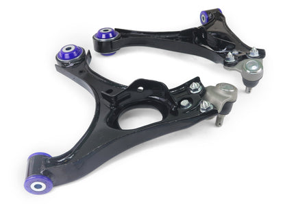 SuperPro [06-08 Civic] Front Lower Control Arm Set with Bushings and Ball Joints - Black