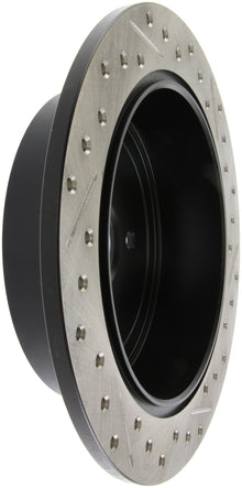StopTech [08-10 Impreza WRX, 08-10 Impreza Coupe/Sedan] Drilled and Slotted Right Rear Rotor - Black E-Coated, Part 127.47029R