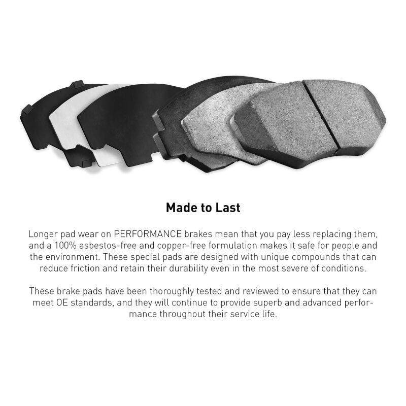 R1 Concepts [09-20 370Z] Front Performance Sport Brake Pads and Hardware Kit - Akebono 4-Piston Calipers