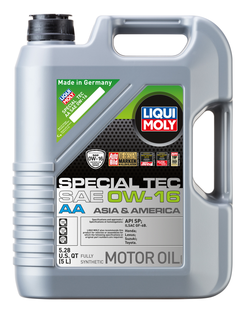 LIQUI MOLY Special Tec AA SAE 0W-16 Motor Oil 5L - Fully Synthetic