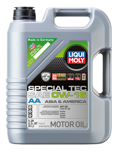 LIQUI MOLY Special Tec AA SAE 0W-16 Motor Oil 5L - Fully Synthetic