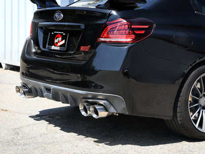 aFe Takeda Cat-Back Exhaust for [15-21 WRX/STI] - Polished Stainless Steel Tips