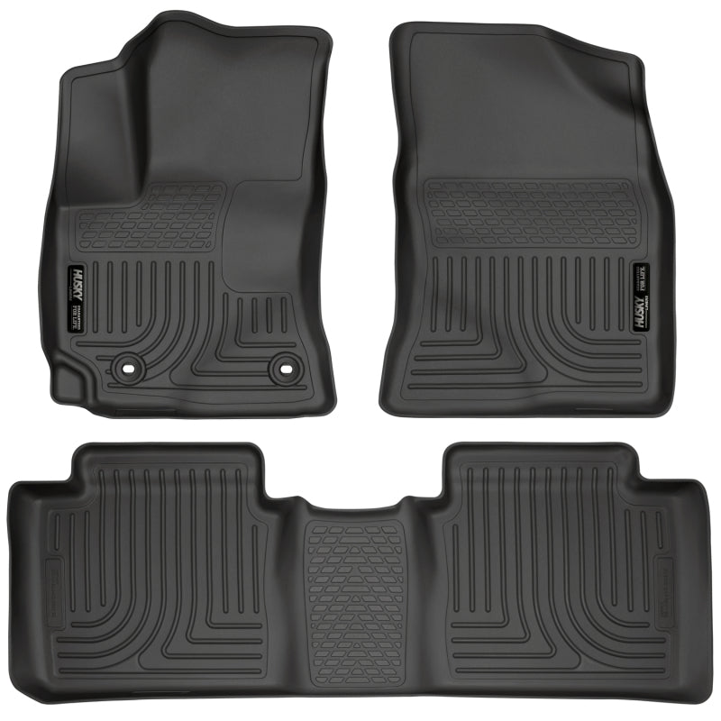 Husky Liners [14-16 Corolla] WeatherBeater Front and 2nd Seat Floor Liners - Black, HSL99531