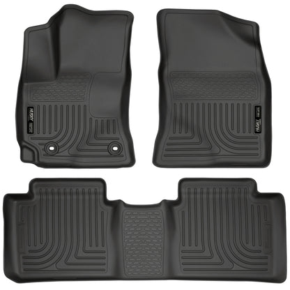 Husky Liners [14-16 Corolla] WeatherBeater Front and 2nd Seat Floor Liners - Black, HSL99531