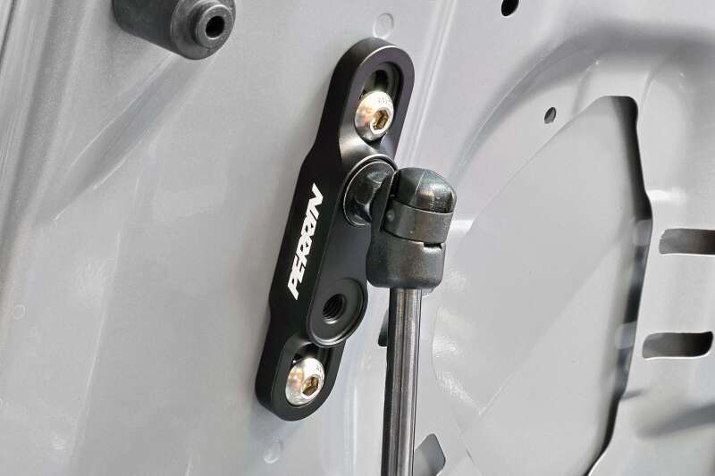 Perrin Performance [15-21 WRX/STI] High-Lift Hood Brackets - Black