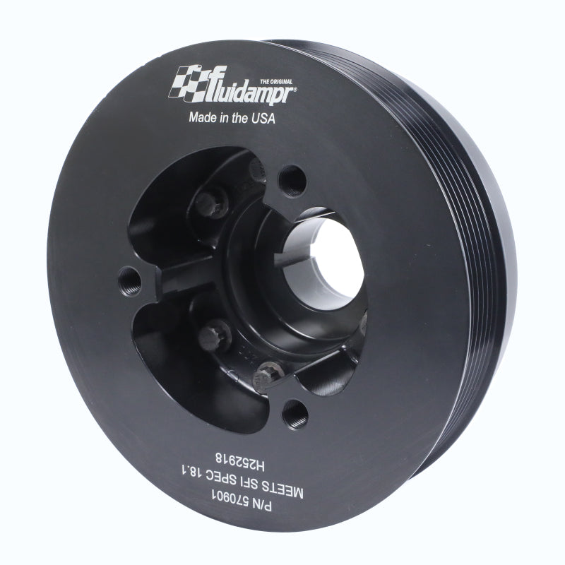 Fluidampr [11-15 GT-R] VR38DETT Harmonic Balancer - Black Zinc Steel, Part FDR570901