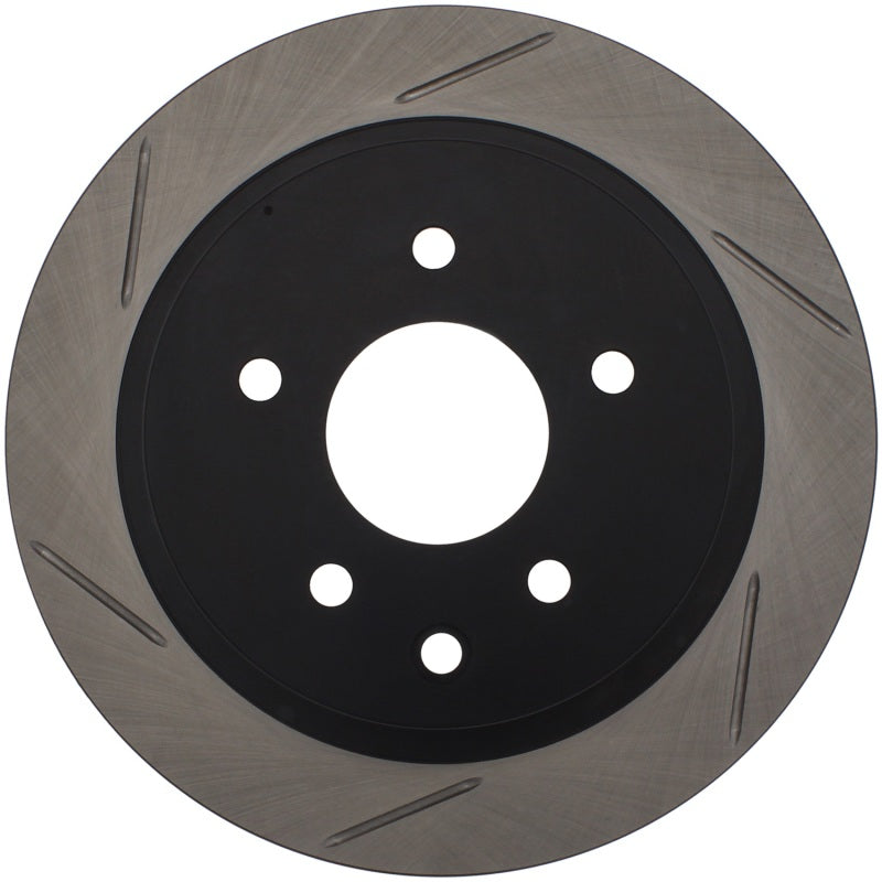 StopTech [03-05 350Z] [03-05 G35] SportStop Slotted Rear Right Rotor - Black E-Coated