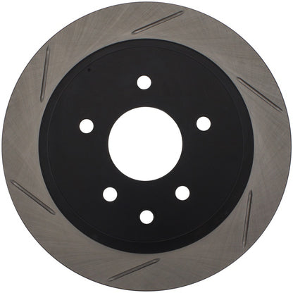 StopTech [03-05 350Z] [03-05 G35] SportStop Slotted Rear Right Rotor - Black E-Coated