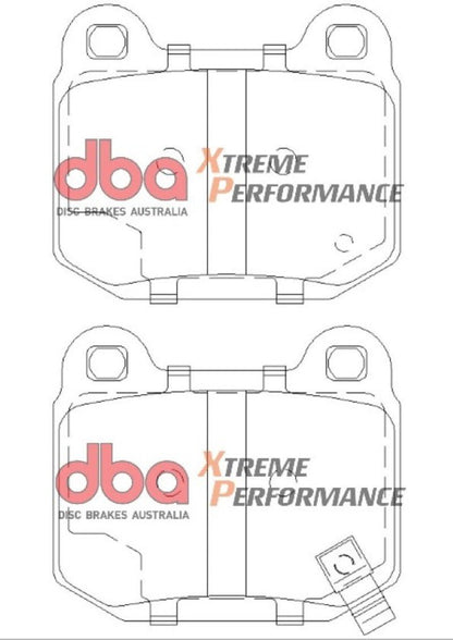 DBA [03-06 EVO 8 & 9] [04-09 WRX STI] [03-07 350Z Track Edition] [03-07 G35] XP650 Rear Brake Pads - High-Friction Compound - JDMuscleBrake PadsdbaDB1521XP