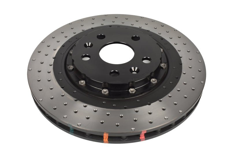 DBA 2020+ Chevrolet Corvette C8 Z51 Front 2 - Piece Cross Drilled 5000 Series Rotor | dbaDBA53928BLKXD - JDMuscleSPK556448