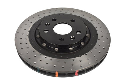 DBA 2020+ Chevrolet Corvette C8 Z51 Front 2 - Piece Cross Drilled 5000 Series Rotor | dbaDBA53928BLKXD - JDMuscleSPK556448
