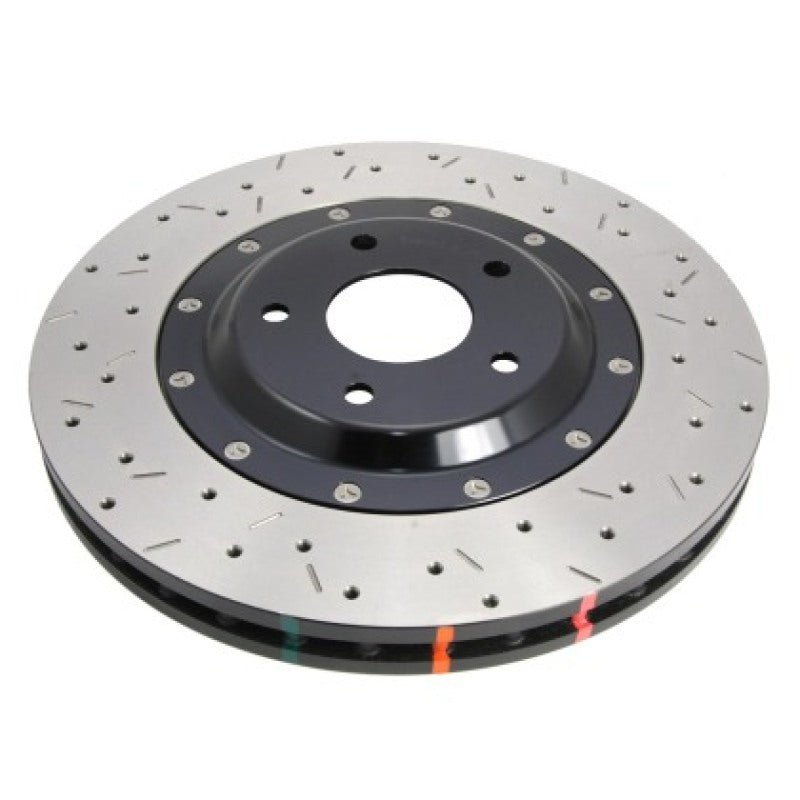 DBA 2020+ Chevrolet Corvette C8 Z51 Front 2 - Piece Cross Drilled 5000 Series Rotor | dbaDBA53928BLKXD - JDMuscleSPK556448