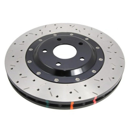 DBA 2020+ Chevrolet Corvette C8 Z51 Front 2 - Piece Cross Drilled 5000 Series Rotor | dbaDBA53928BLKXD - JDMuscleSPK556448