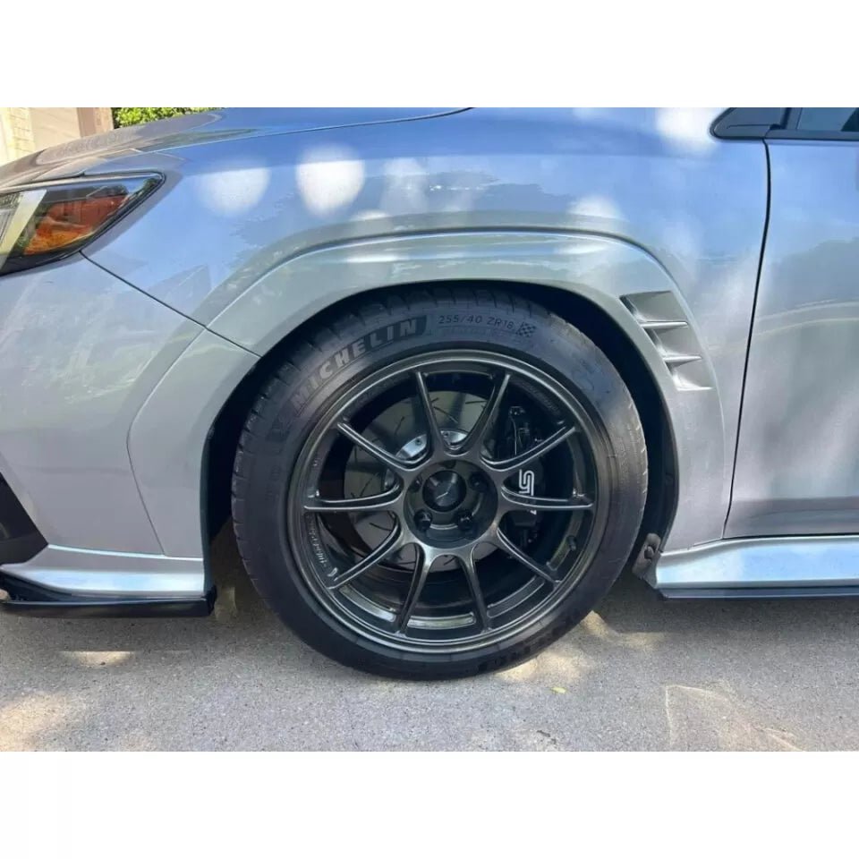 DBA [22 - 25 WRX w/STI Brembo 4 Piston Caliper] 5000 Series 2 Piece Slotted Front Brake Rotor | 52845BLKS - JDMuscleBrake Rotorsdba52845BLKS