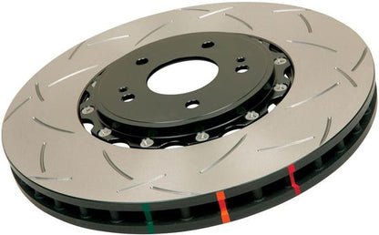 DBA 04-17 STI 5000 Series Slotted 2 Piece Front Rotor w/ Black Hat | 5654BLKS-10