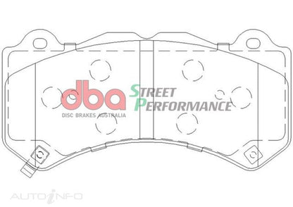 DBA Street Performance Brake Pads for Nissan GT - R R35 Front – Part Number DBA - 07 - 22 | dbaDB2375SP - JDMuscleSPK500358