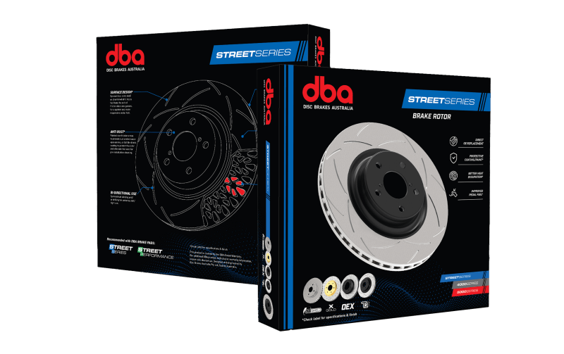 DBA T2 Street Series Front Slotted Rotor for 2011 - 2013 Ford Mustang - Performance Upgrade | dbaDBA2124S - JDMuscleSPK168050
