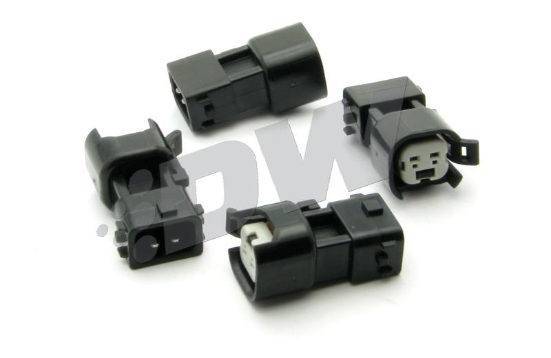 DeatschWerks [01-08 Civic] 450cc Top-Feed Fuel Injectors, Set of 4 - Black