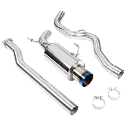 DC Sports [15 - 21 WRX/STI] Catback Single Canister Exhaust Burnt - JDMuscleCat Back Exhaust SystemDC-SCS4305Polished