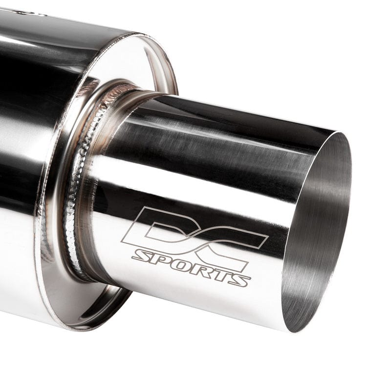 DC Sports [15 - 21 WRX/STI] Catback Single Canister Exhaust Burnt - JDMuscleCat Back Exhaust SystemDC-SCS4305Polished