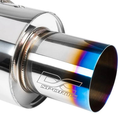 DC Sports [15 - 21 WRX/STI] Catback Single Canister Exhaust Burnt - JDMuscleCat Back Exhaust SystemDC-SCS4305BTBurnt