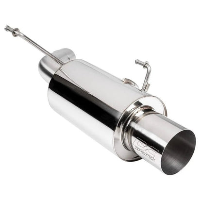 DC Sports [15 - 21 WRX/STI] Catback Single Canister Exhaust Burnt - JDMuscleCat Back Exhaust SystemDC-SCS4305Polished