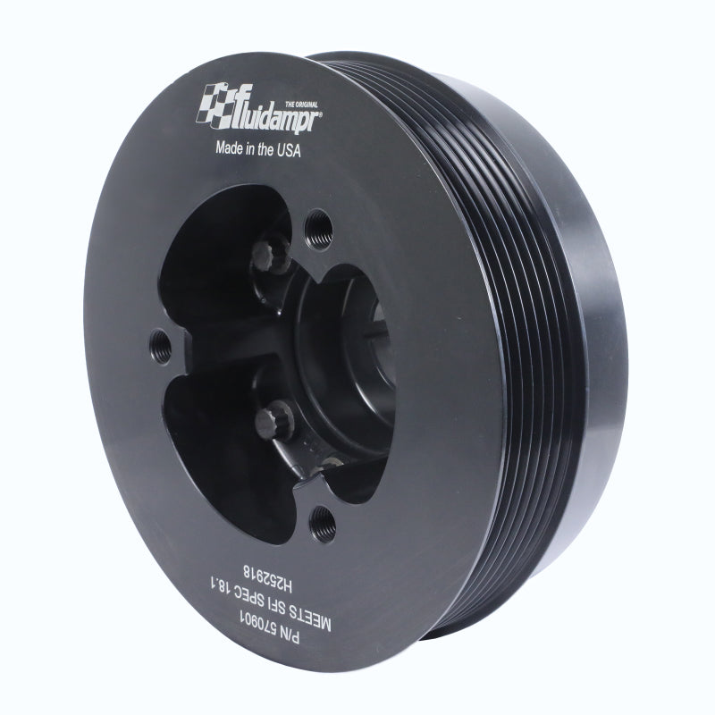 Fluidampr [11-15 GT-R] VR38DETT Harmonic Balancer - Black Zinc Steel, Part FDR570901