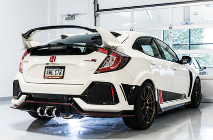 AWE Tuning [17-21 Civic Type R] Track Edition Exhaust with Front Pipe - Triple Chrome Silver Tips