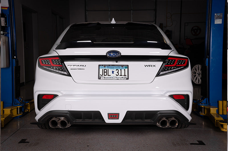 OLM 22-24 WRX Spec AR LED Tail Lights (Clear Lens w/ Red Bar) | E.47002.1
