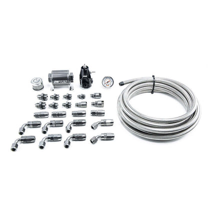 DeatschWerks [01-15 Civic] DW400 Pump Module Return Plumbing Kit with CPE Fuel Lines - Black - JDMuscleFuel System Kitsdwk6-607