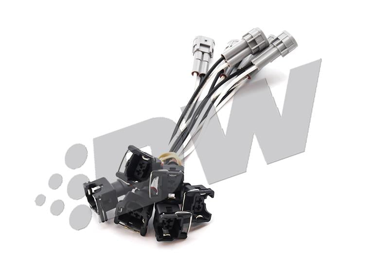 DeatschWerks [03-15 350Z/370Z] [09-15 GTR] Bosch EV14 1200cc Fuel Injectors, Set of 6 - Black - JDMuscleFuel Injectors and Accessoriesdwk16MX-06-1200-6
