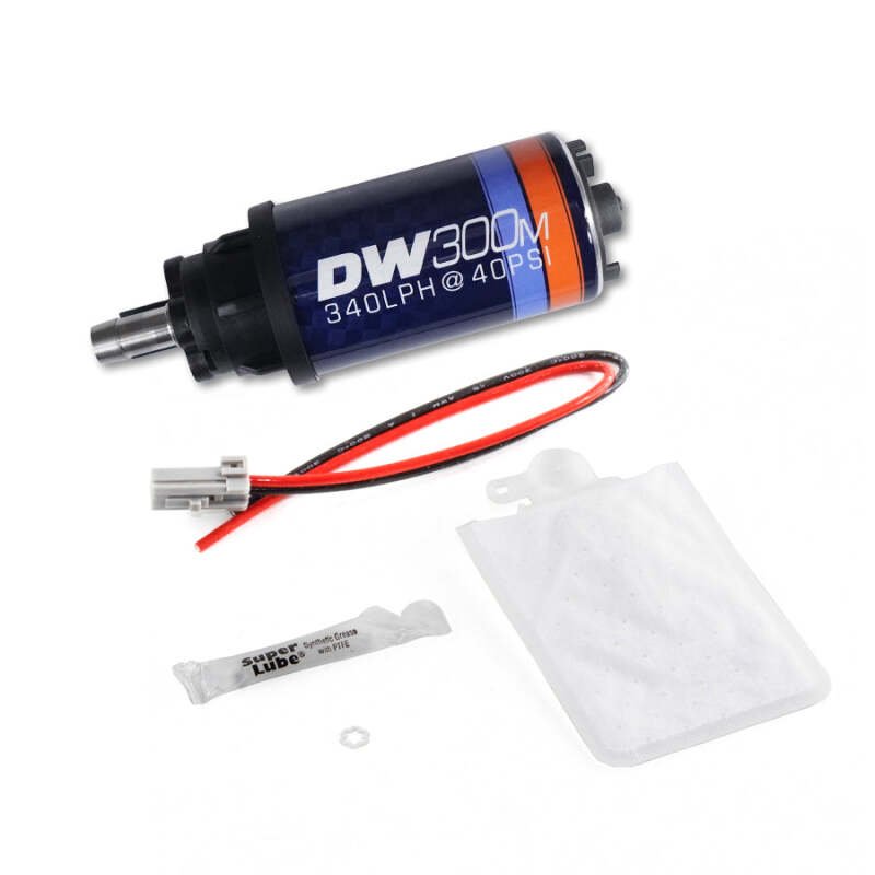 DeatschWerks 340 LPH Ford In - Tank Fuel Pump DW300M Series w/ 99 - 04 Mustang V6 / V8 Install Kit - JDMuscleShop the look 2dwk9-305-1032