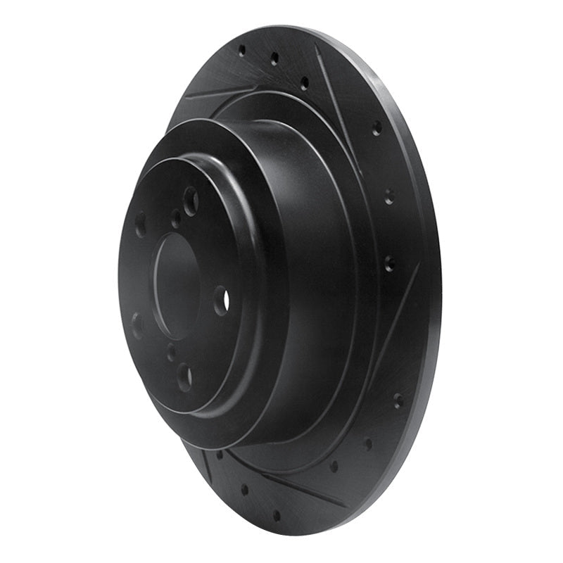 DFC 00 - 06 Subaru Baja Rear Right Drilled & Slotted Black Brake Rotor | dfc633 - 13032R - JDMuscleSPK927255